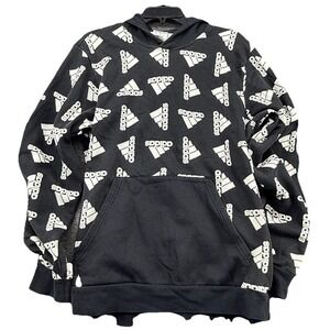 Adidas Men's Teal All Over Print Hoodie‎ Large H57074 Urban Y2K